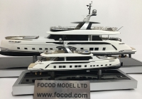 custom made model of 35m superyacht of type Dynamiq GTT115 Hybrid